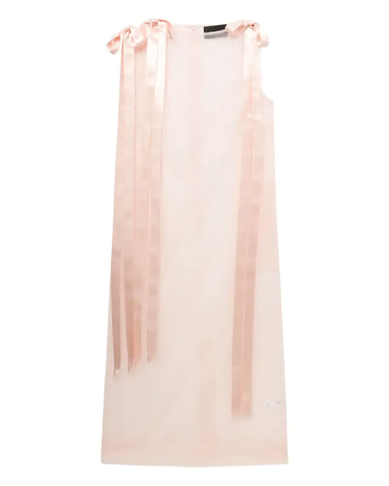 Simone Rocha Midikleid aus Schleifenspitze - Rosa Rosa