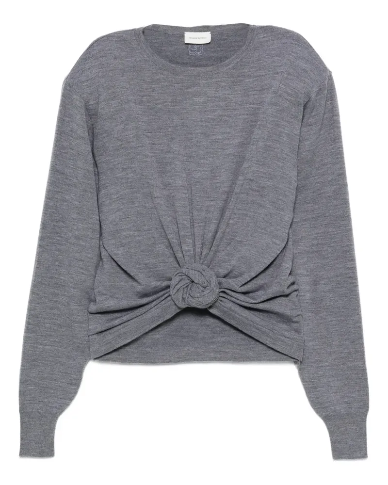 Magda Butrym knotted long-sleeve top - Grau Grau