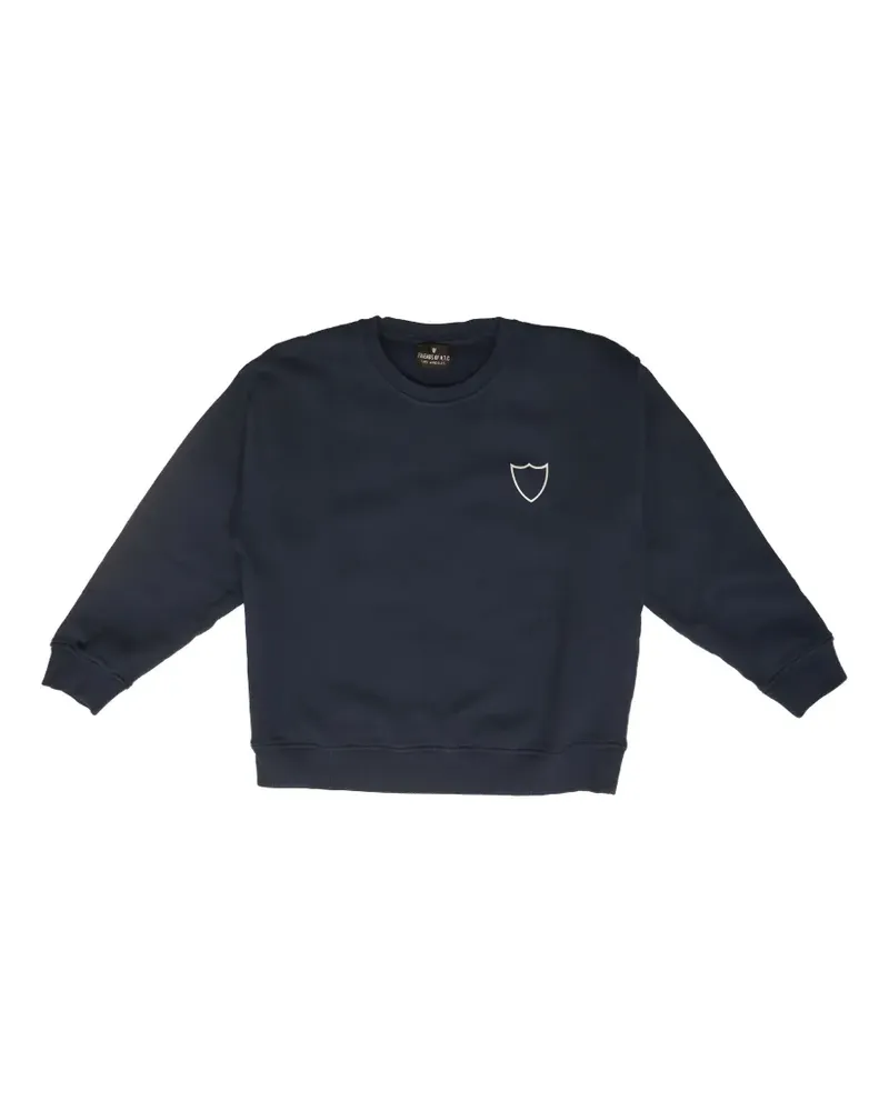 HTC Hollywood Trading Company shield-logo sweater - Blau Blau