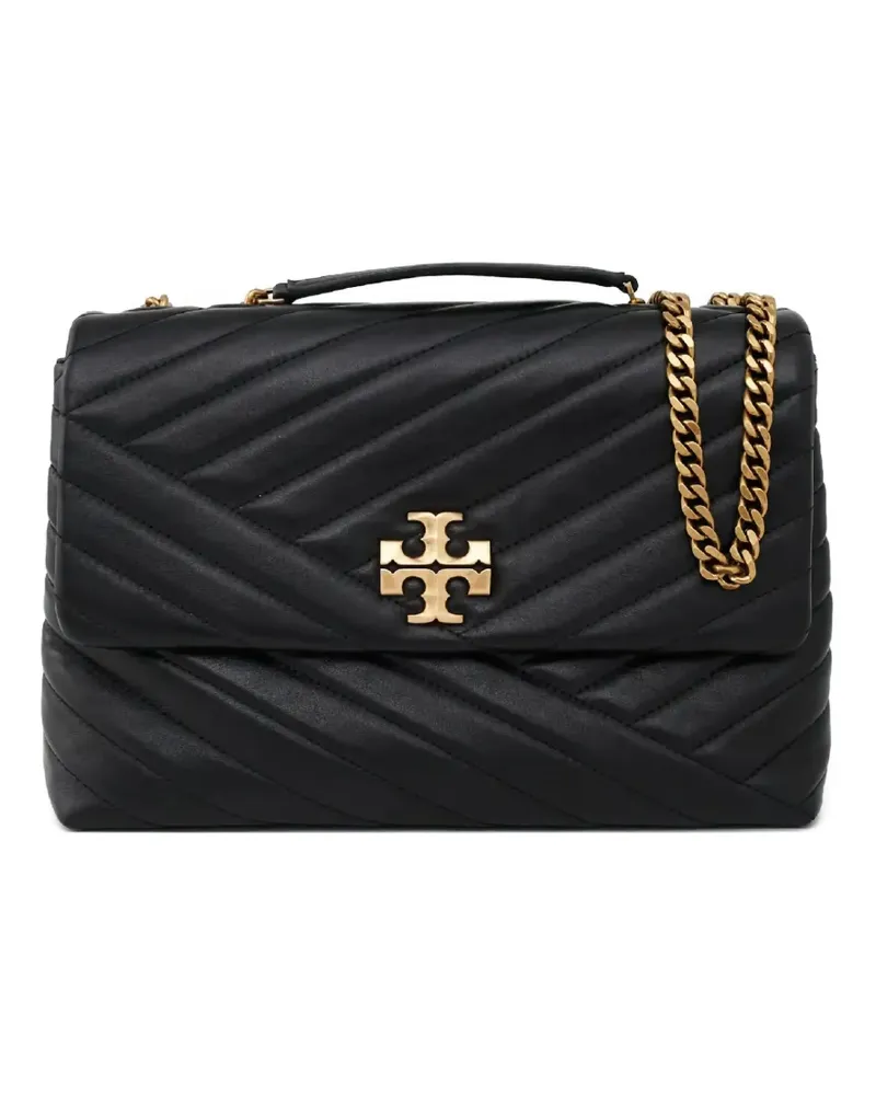 Tory Burch Kira Chevron leather shoulder bag - Schwarz Schwarz