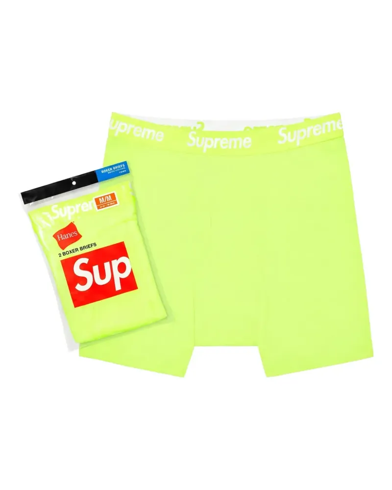 Supreme Being Boxershorts mit Logo-Bund (2er-Set) - Gelb Gelb