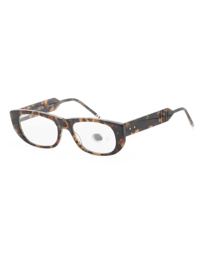 Thom Browne Eckige Brille in Schildpattoptik - Braun Braun