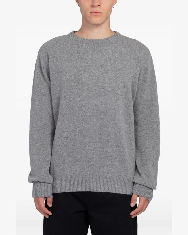 Minimum Roland crew-neck ribbed-trim sweater - Grau Grau