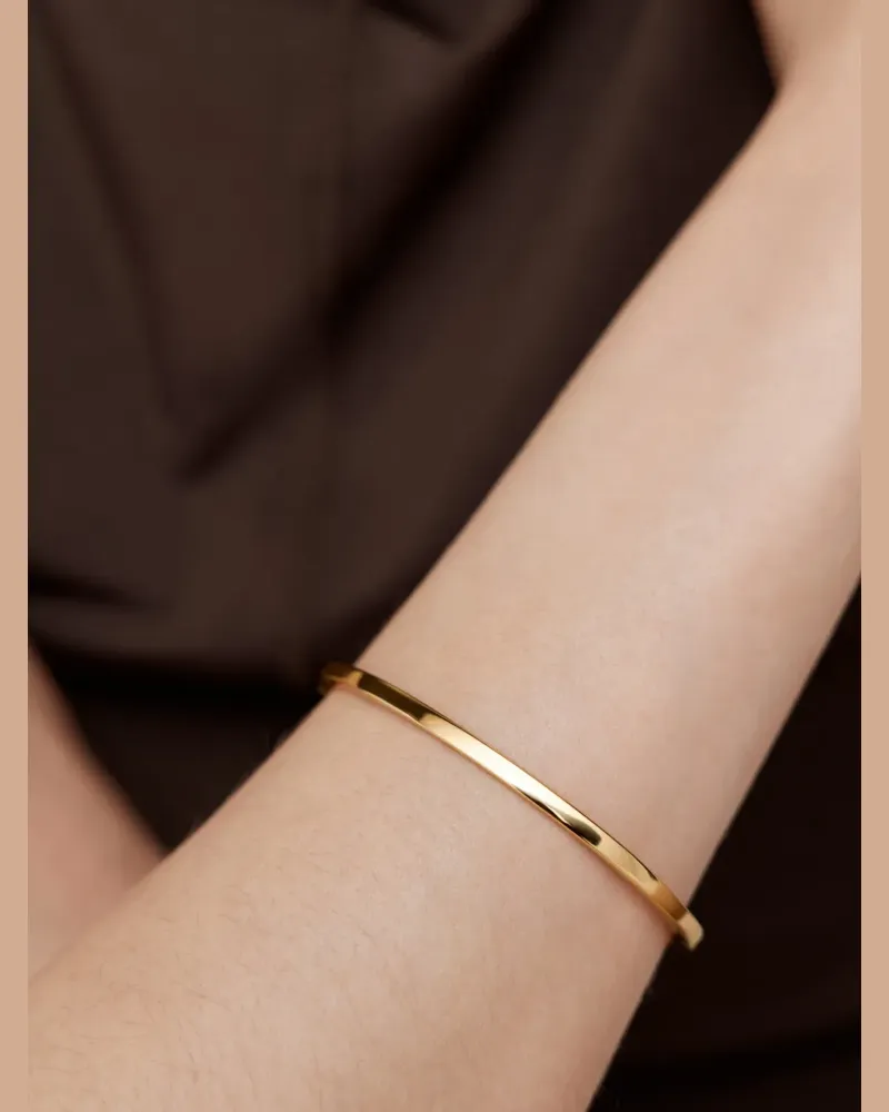 Monica Vinader Essential bangle bracelet - Gold Gold