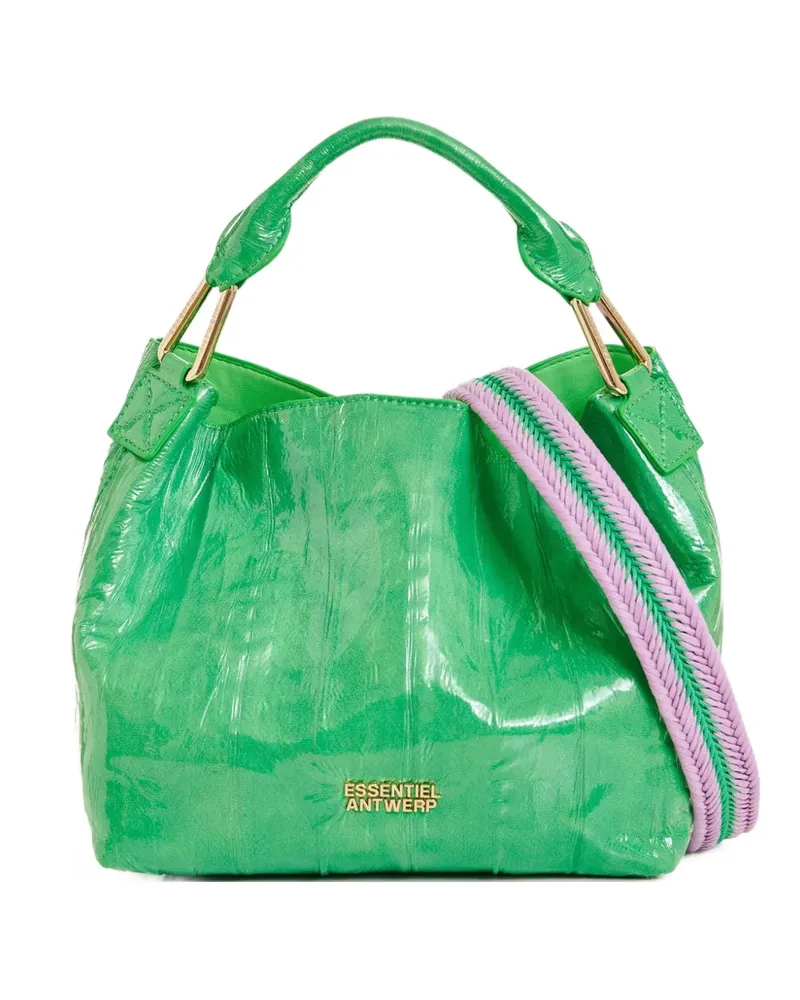 Essentiel Jhossi Schultertasche mit Logo - Grün Grün