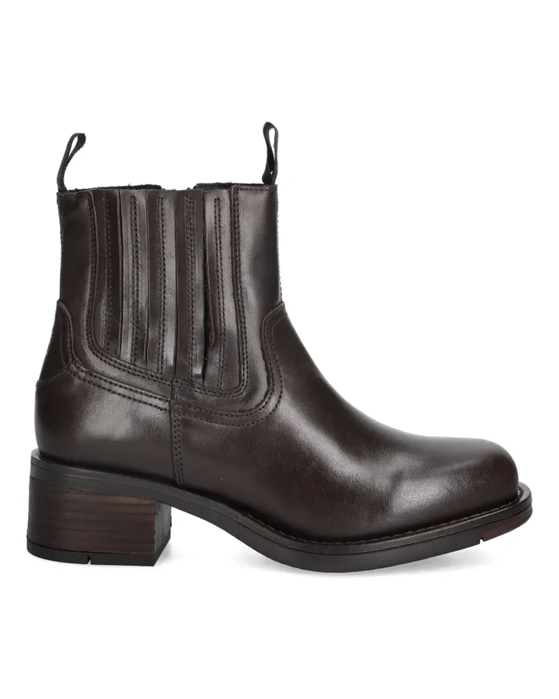 Fly London pull-tab side-zip boots - Braun Braun