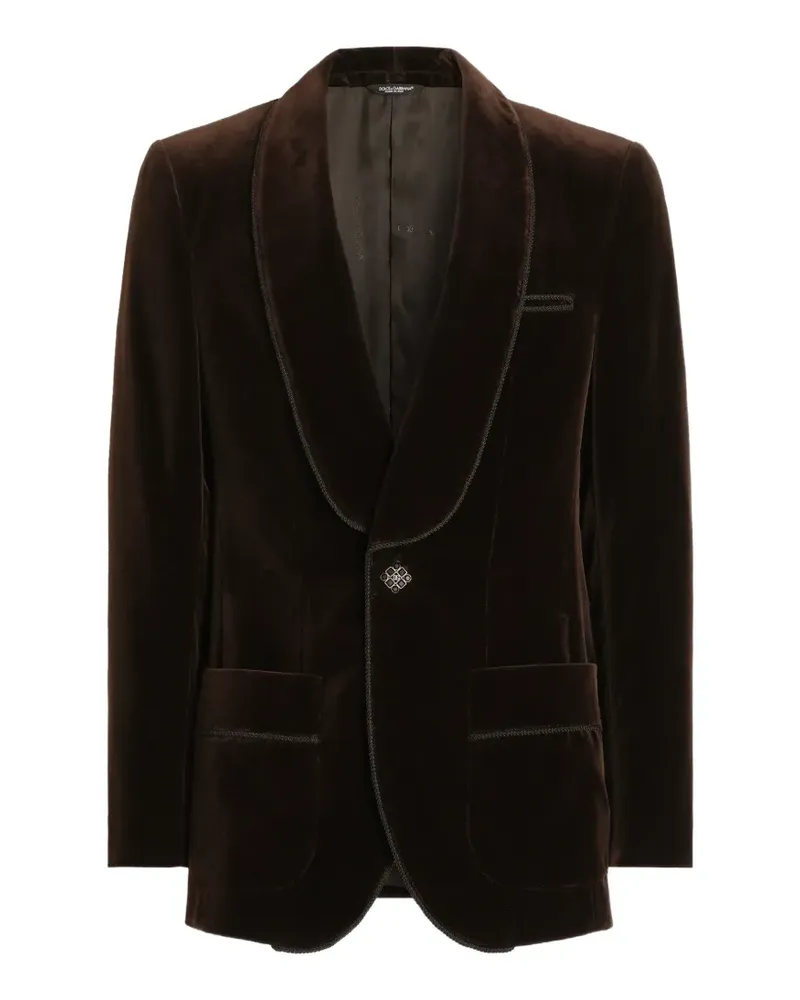 Dolce & Gabbana Sakko aus Samt - Braun Braun