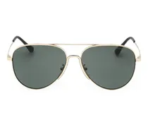 Getönte Pilotenbrille - Gold