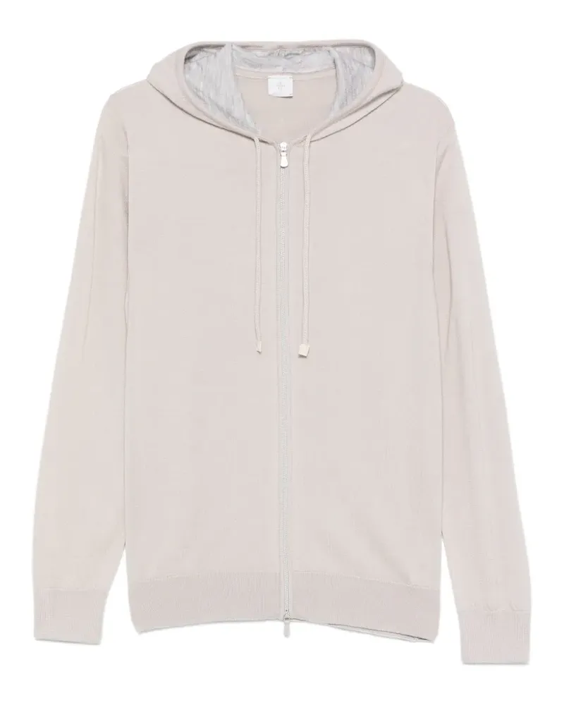 Eleventy Kapuzenjacke mit Reißverschluss - Nude Nude