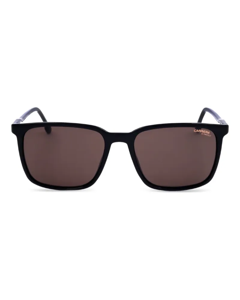 Carrera Sonnenbrille mit eckigem Gestell - Schwarz Schwarz