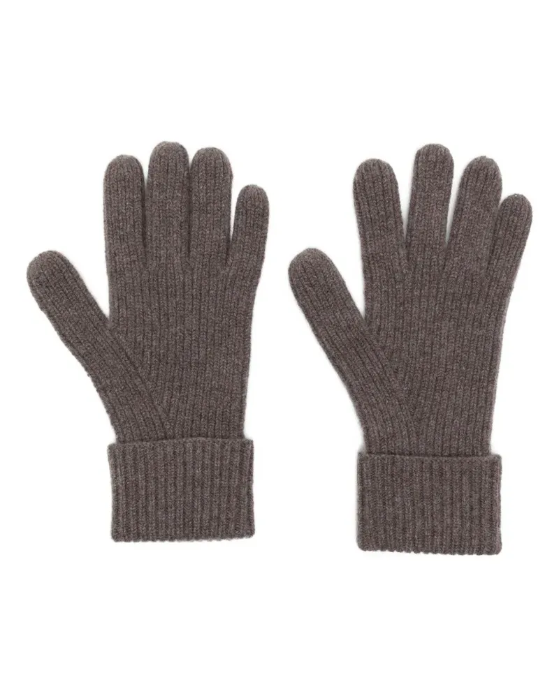 N.Peal Handschuhe aus Kaschmir - Braun Braun