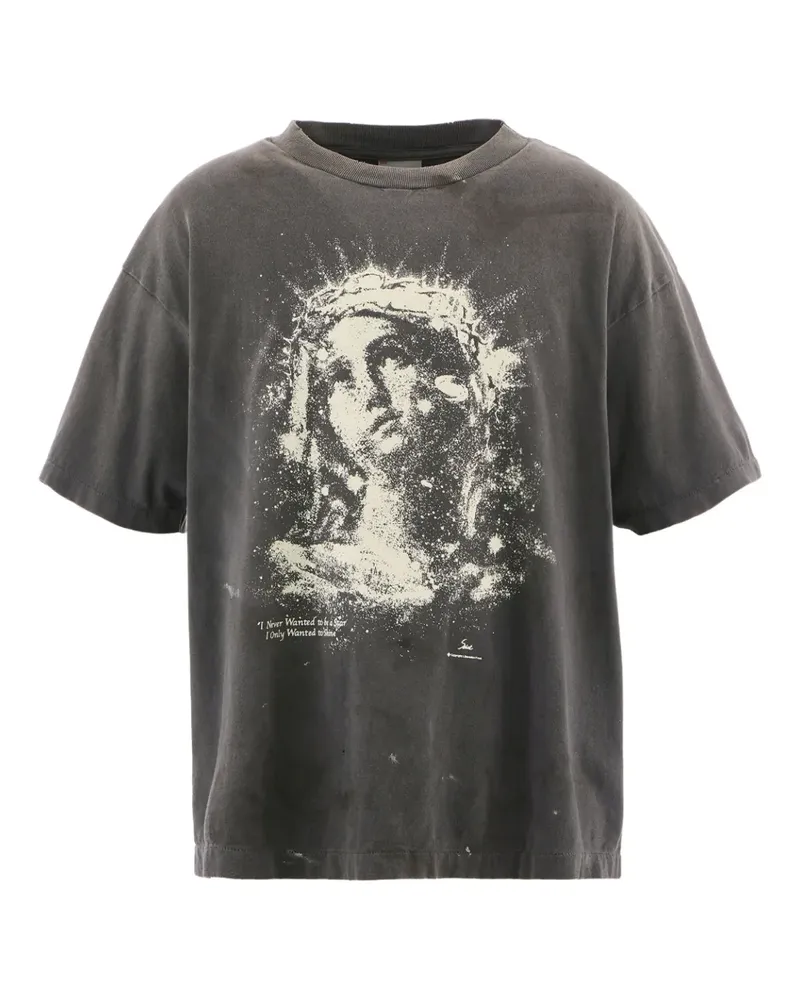 SAINT MXXXXXX cotton T-shirt - Schwarz Schwarz