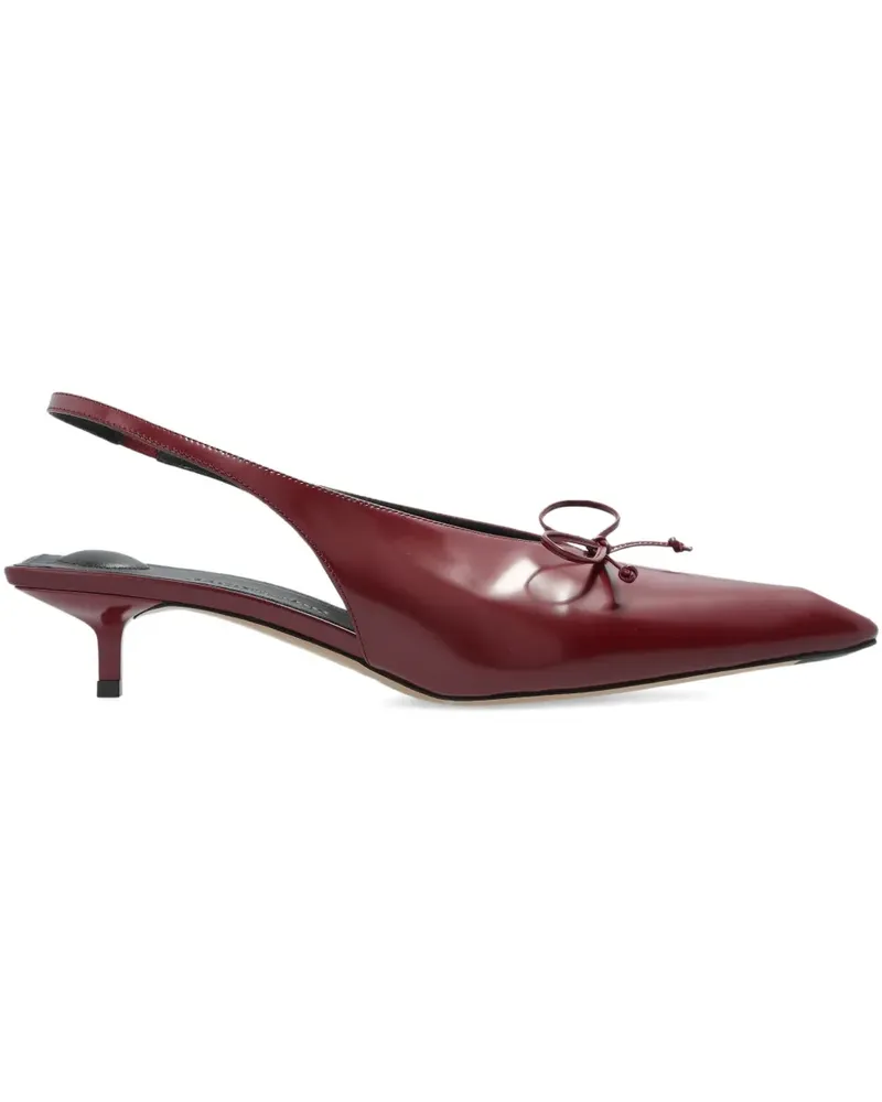 Jacquemus Cubisto Pumps mit Slingback-Schleife 40mm - Rot Rot
