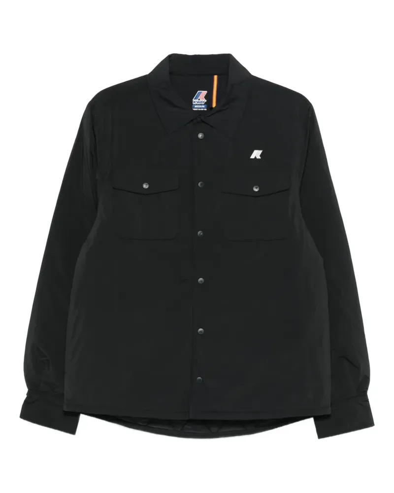 K-Way Jacke mit Brusttasche - Schwarz Schwarz