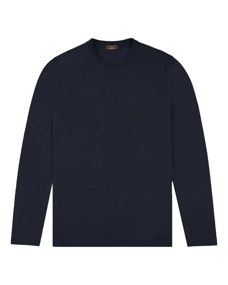 Slowear Langarmshirt mit Rundhalsausschnitt - Blau Blau