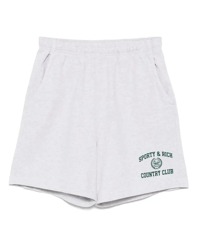 SPORTY & RICH Varsity Crest Sportshorts - Grau Grau