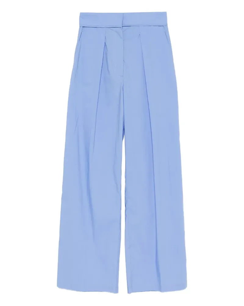 forte_forte Plissierte Hose - Blau Blau