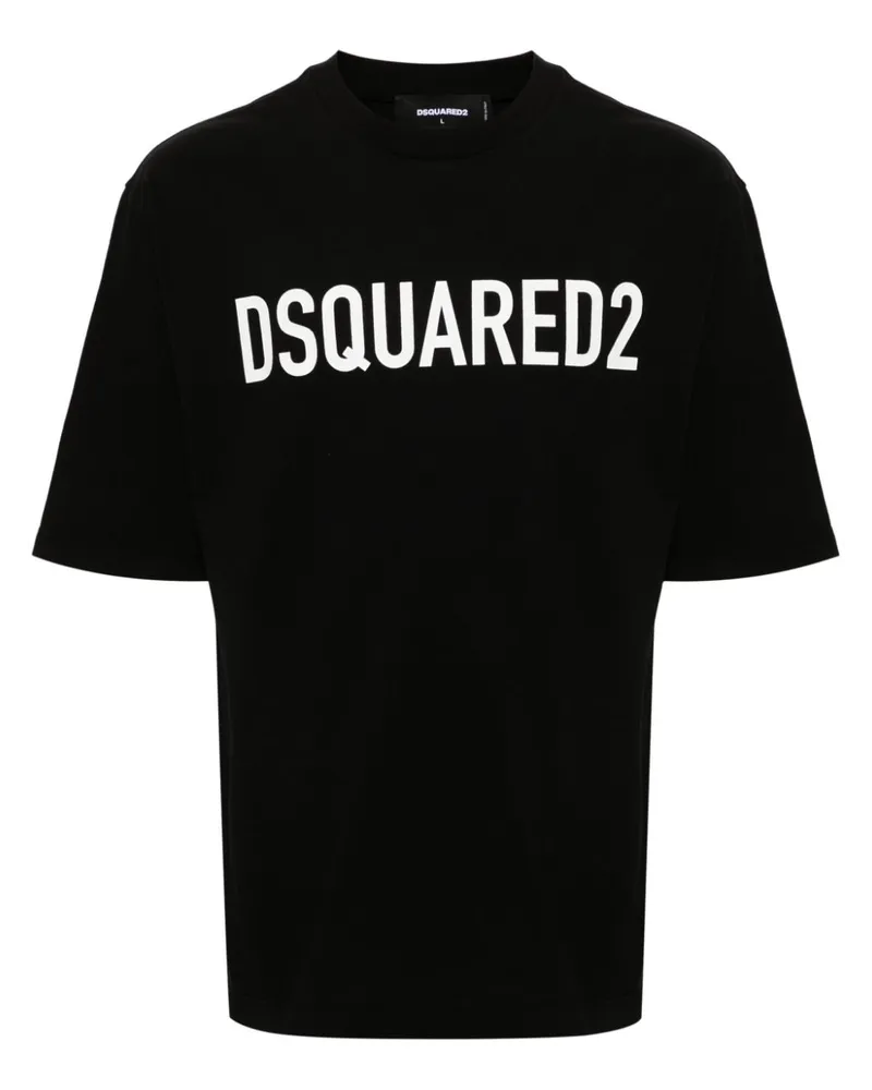 Dsquared2 T-Shirt mit Logo-Print - Schwarz Schwarz