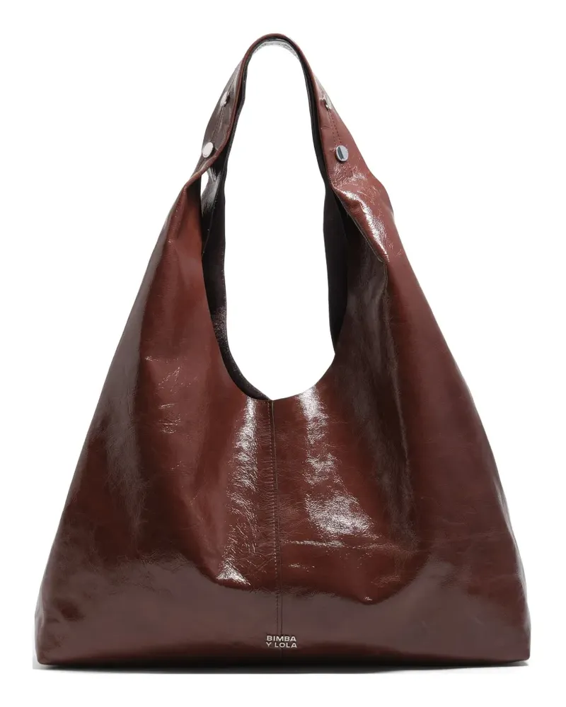 BIMBA Y LOLA Maxi Bikini Schultertasche - Braun Braun