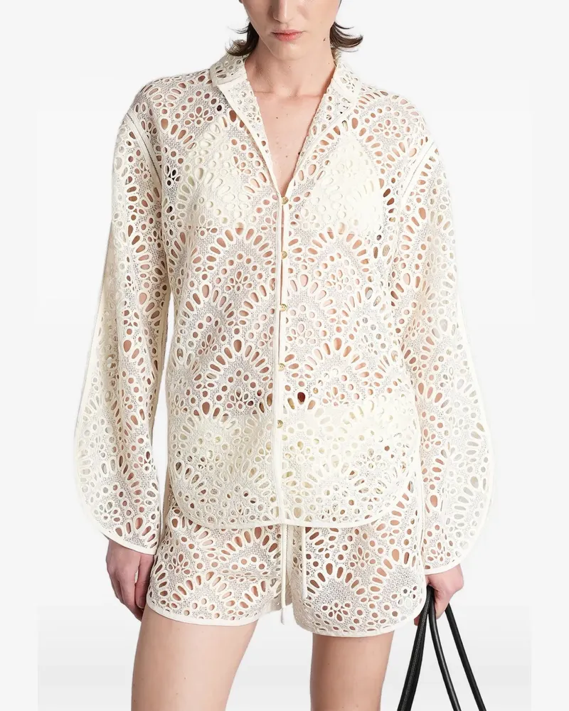 Cult Gaia Aziza shirt - Nude Nude