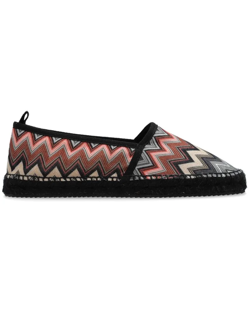 Missoni Gewebte Espadrilles - Schwarz Schwarz