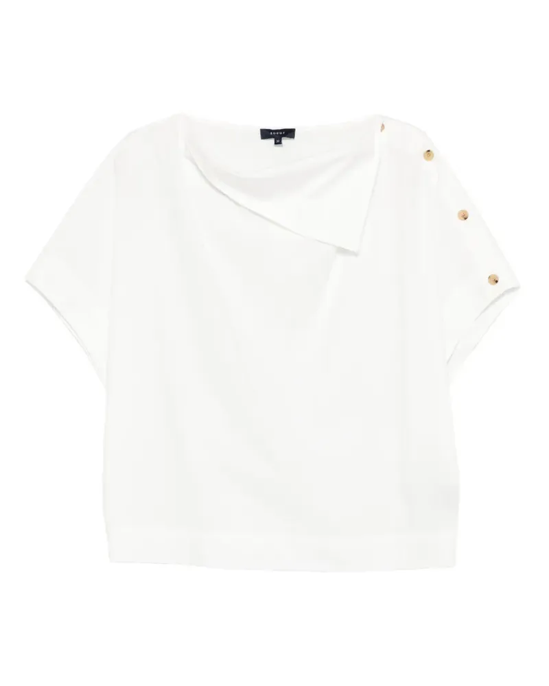 Soeur Issa button short-sleeve blouse - Weiß Weiß
