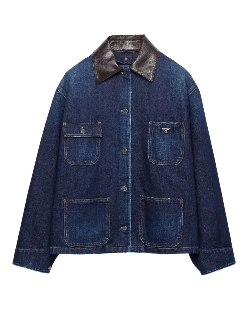 Prada denim trucker jacket - Blau Blau