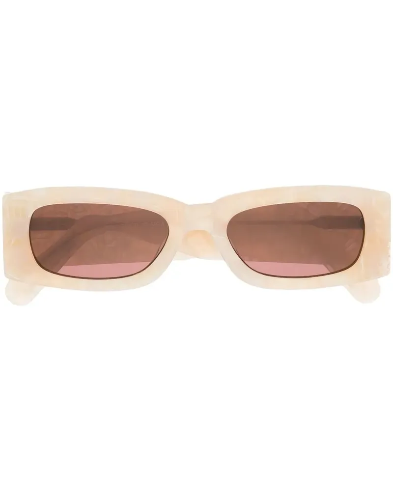 GCDS Eckige Sonnenbrille - Nude Nude