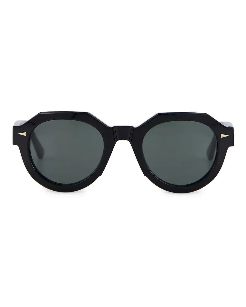 AHLEM Sonnenbrille mit rundem Gestell - Schwarz Schwarz