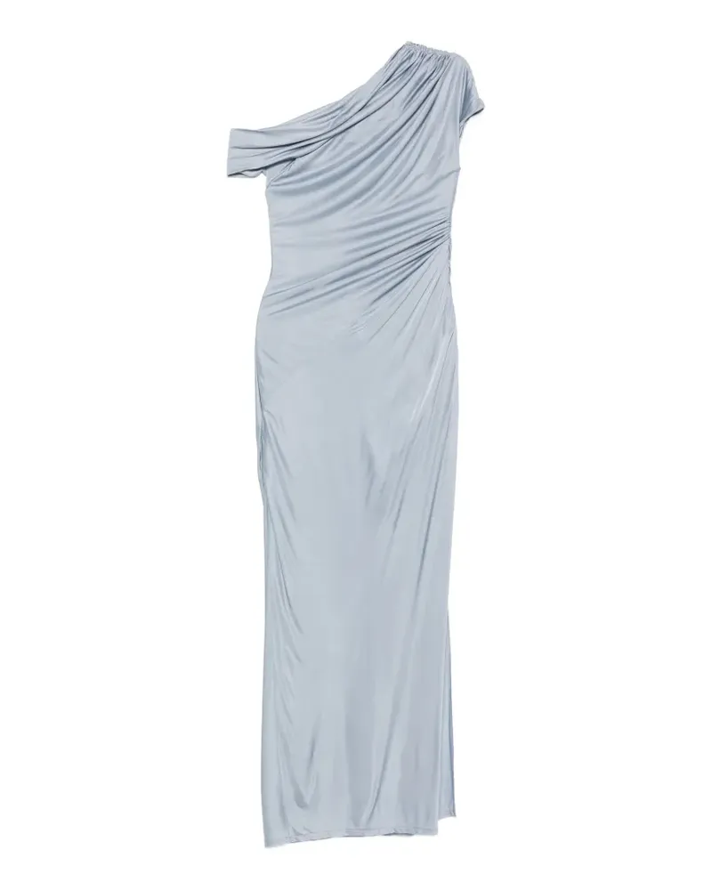 GALVAN Schulterfreies Kleid mit Raffungen - Blau Blau