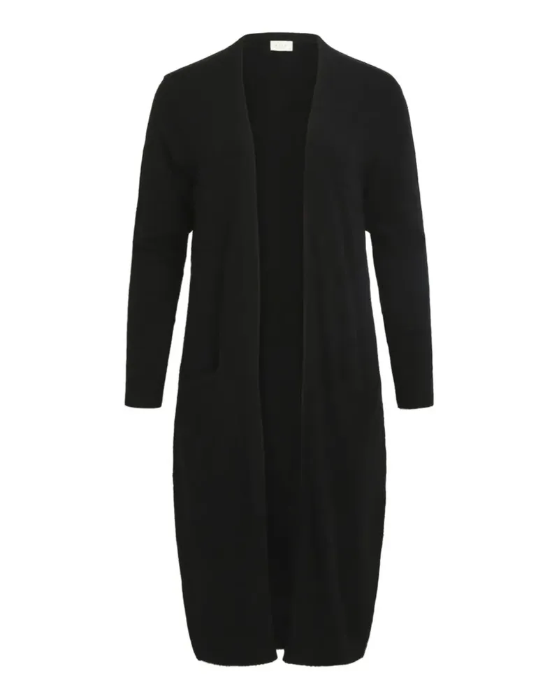 Vila Langer Cardigan - Schwarz Schwarz