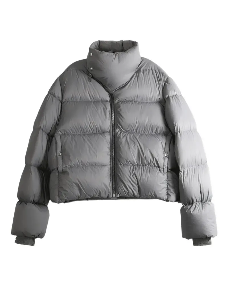 Rick Owens high-neck padded jacket - Grau Grau