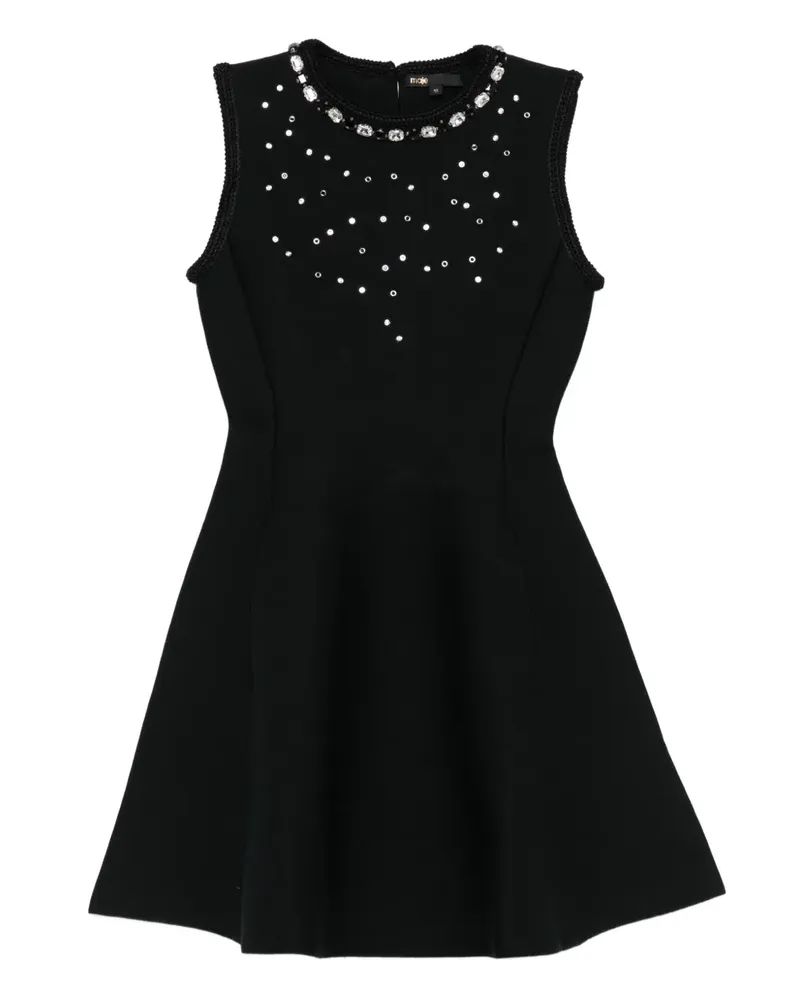 Maje Verziertes Kleid ohne Ärmel - Schwarz Schwarz