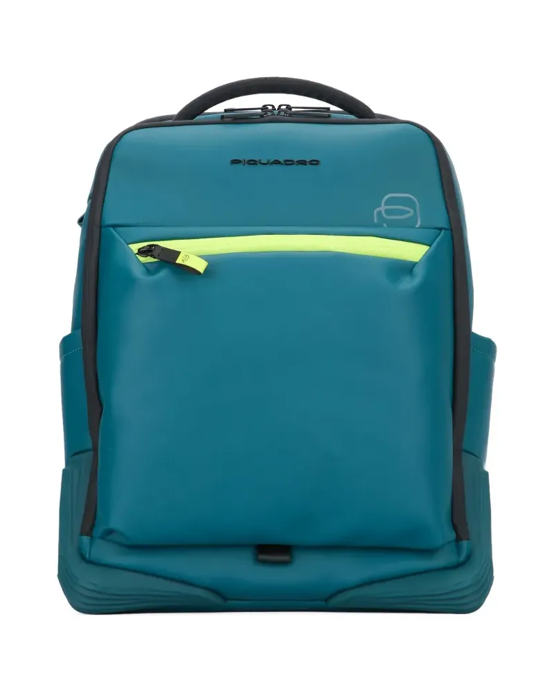 Piquadro zipped backpack - Blau Blau