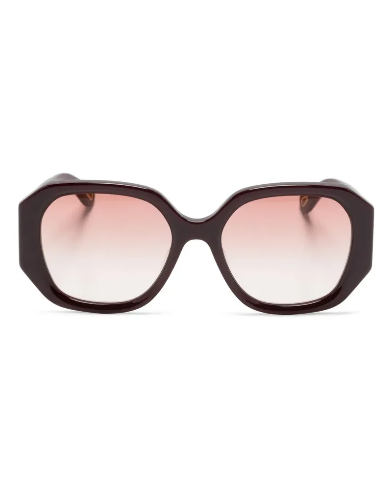 Chloé Marcie Sonnenbrille mit eckigem Gestell - Rot Rot
