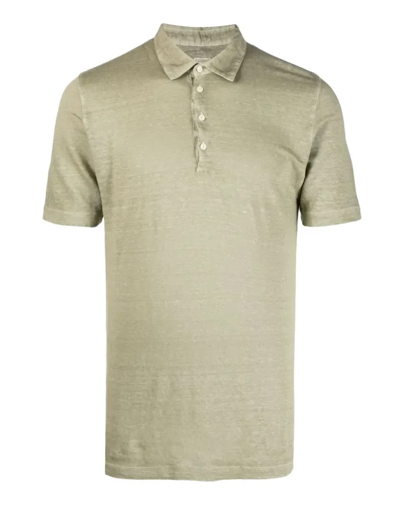 120% Lino short-sleeve polo shirt - Grün Grün