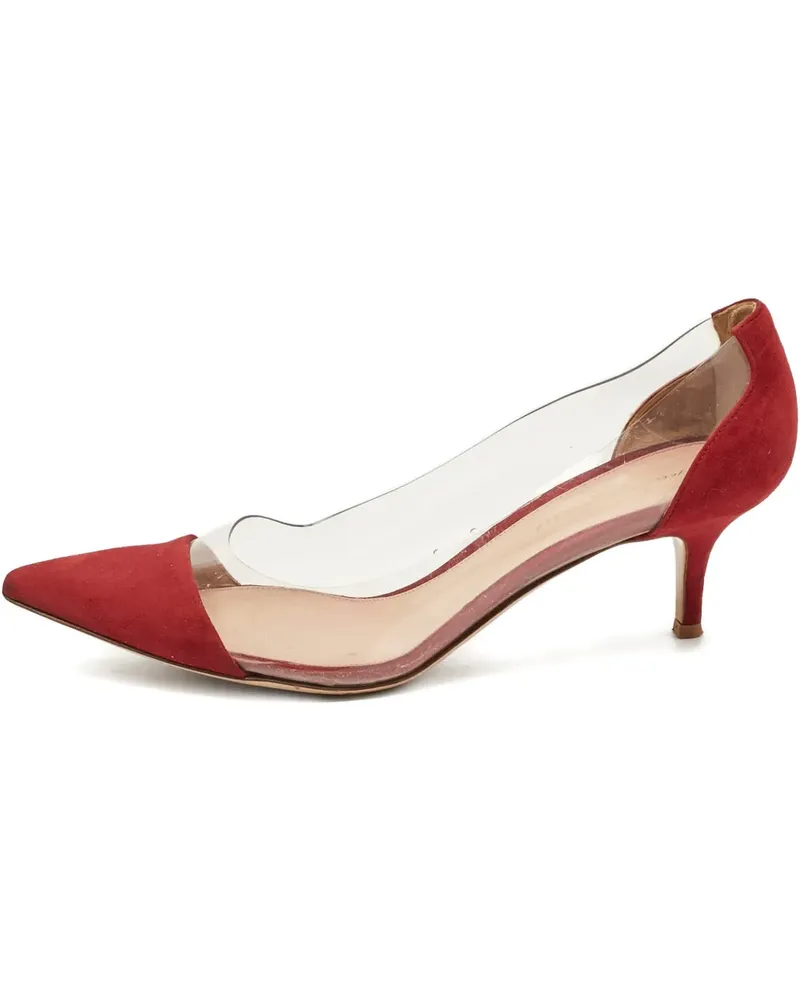 Gianvito Rossi Plexi pointed pumps - Rot Rot