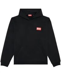 Diesel S-NLabel-Hood-L1 Hoodie Schwarz