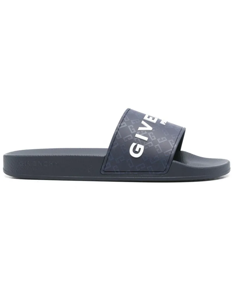 Givenchy 72 Pantoletten mit Monogramm - Blau Blau