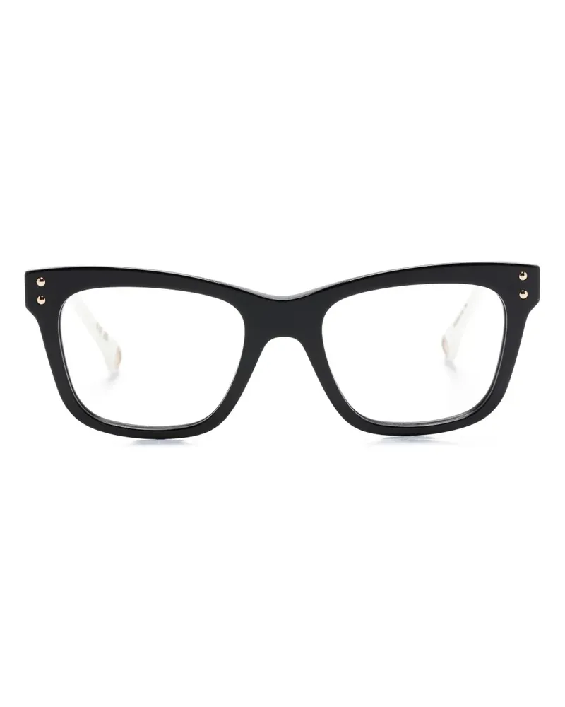 Carolina Herrera New York Brille mit eckigem Gestell - Schwarz Schwarz