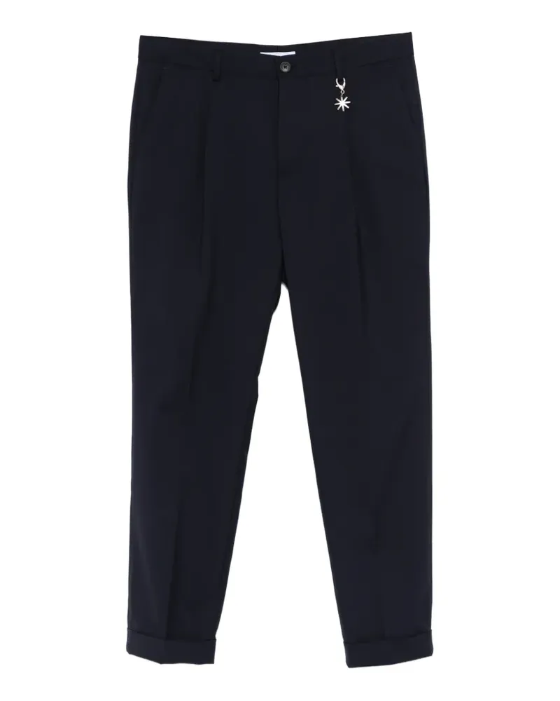 Manuel Ritz Chino mit Umschlag - Blau Blau