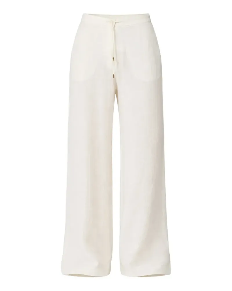 Max Mara drawstring-fastening trousers - Weiß Weiß