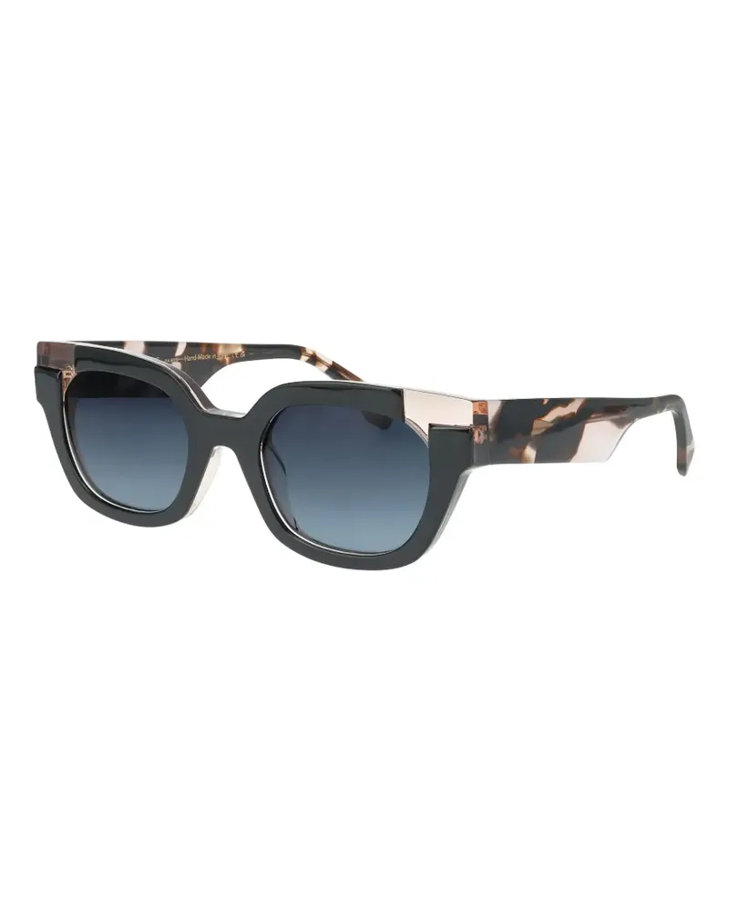 Face à Face Sunday1 Sonnenbrille mit geometrischem Gestell - Schwarz Schwarz