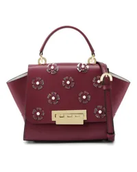 Zac Posen Eartha Shopper mit floraler Applikation Rot