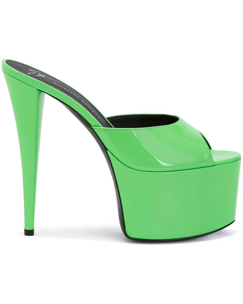 Giuseppe Zanotti GZ Aida Plateau-Sandalen 150mm - Grün Grün