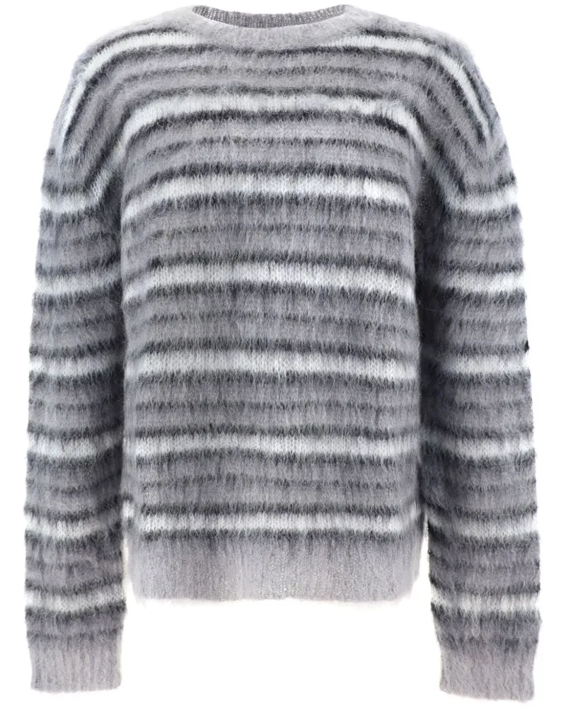 Marni Gestreifter Pullover - Grau Grau