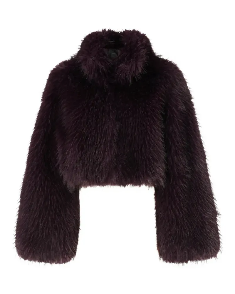 Pinko Cropped-Jacke aus Faux Fur - Braun Braun