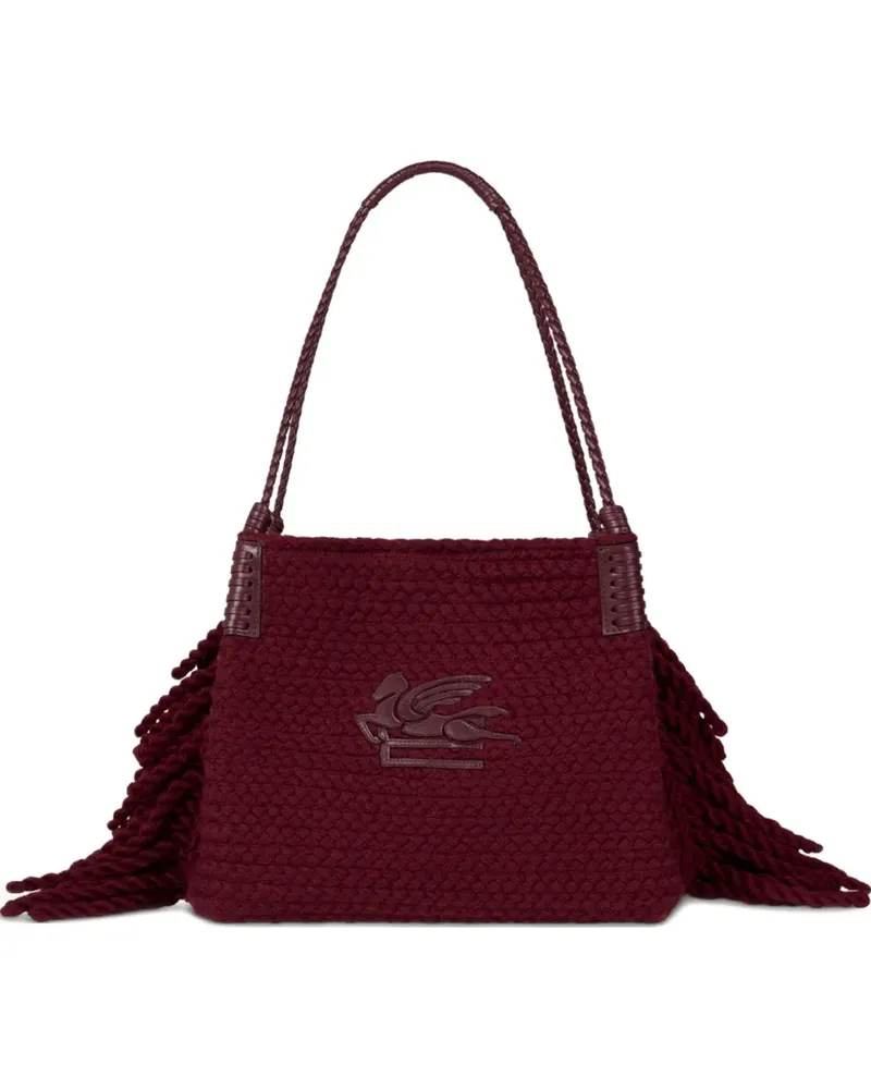 Etro Kleine Libra Tote Bag mit Fransen - Rot Rot