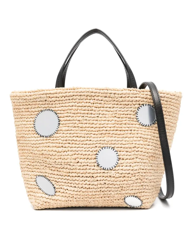 Sandro Mirror Beuteltasche - Nude Nude