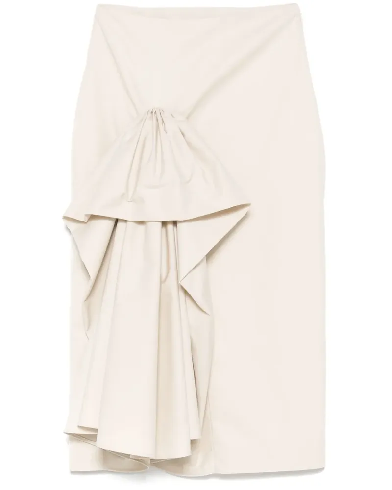 Viktor & Rolf Midirock mit Rüschendetail - Grau Grau